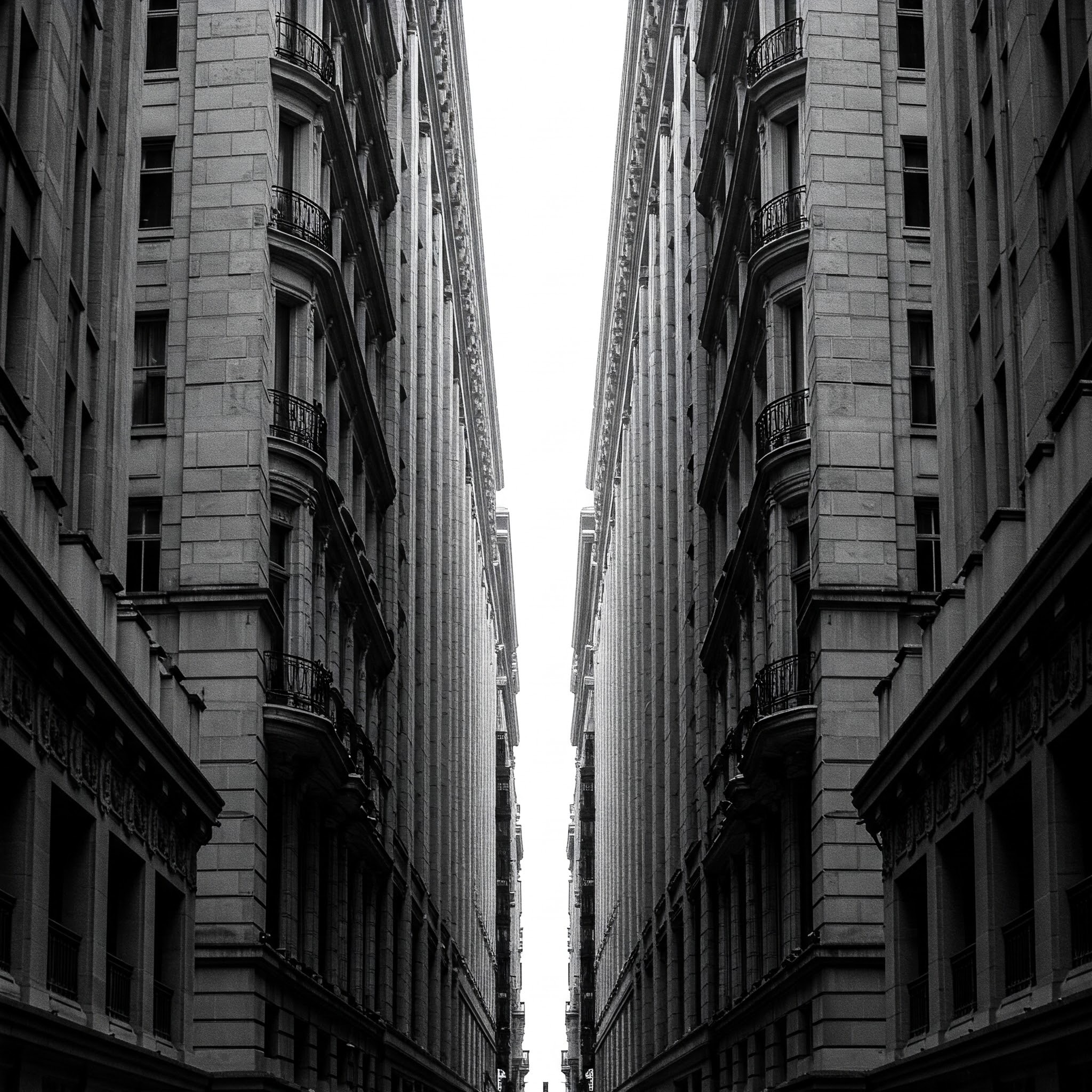 photo of Tall Buildings in Black and White